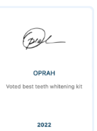 Oprah Voted Best Teeth Whitening Kit